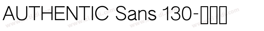 AUTHENTIC Sans 130字体转换
